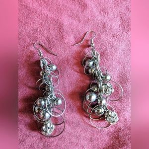 Dangle disco ball earrings